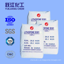 Pigmentos inorgánicos blancos Lithopone (B301 28-30%)